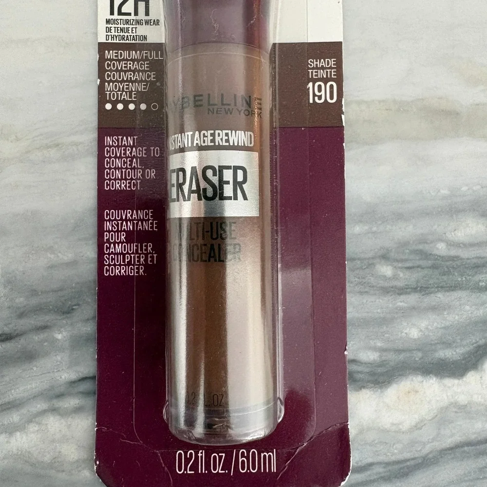 Lot of 3 Maybelline Instant Age Rewind Eraser Multi-Use Concealer Shade 190 NEW
